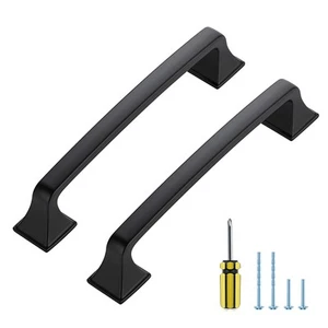 30 Pack Kitchen Cabinet Handles 5 Inch Hole Center Black Cabinet Pulls Solid ... - Bild 1 von 9