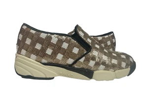 Italienisch - Pinko Sneakers - Gold & Weiß Pailletten - 37 / USA 7 x getragen Einzelhandel 317 $ - Bild 1 von 11