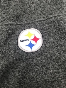 Pittsburgh Steelers NFL Apparel Mens Full Zip Fleece Vest Jacket 3XLgRAY - Picture 1 of 3