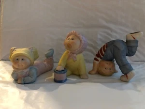 Konvolut 3 Vintage Cabbage Patch Kinder feine Porzellan Figuren 1984  - Bild 1 von 1