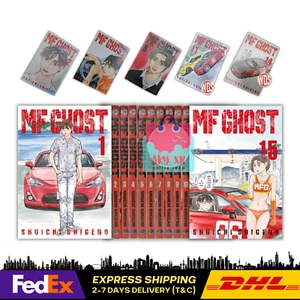MF Ghost Shuichi Shigeno Manga Volume 1-15 SET COMPLETO Versione Inglese Fumetto - Foto 1 di 19