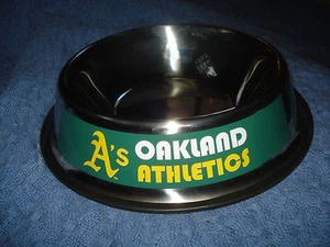 Oakland A's Dog Bowl 5/30/16 SGA pet cat food water not Athletics bobblehead - Picture 1 of 3