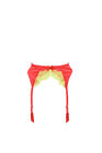 Agent Provocateur Womens Garter Belt Neon Lace Details Solid Red Size Ap 2