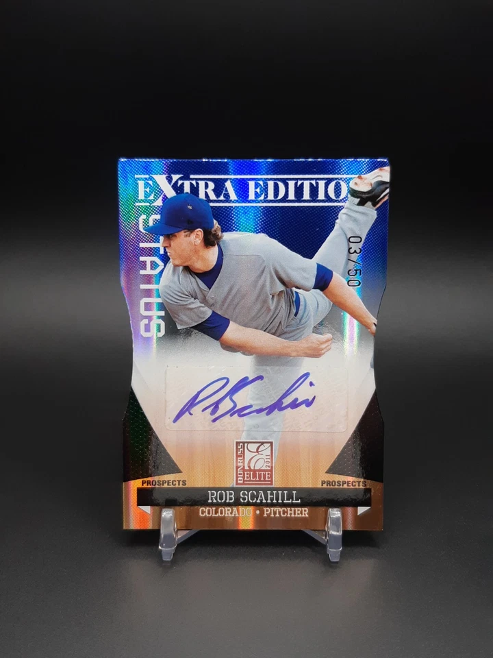 2011 Donruss Elite Extra Edition Prospects /50 Rob Scahill #154 Auto - Image 1 of 2