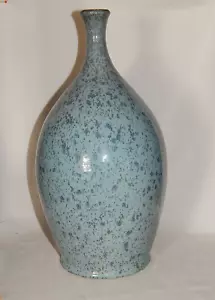 Grosse Vase Studio - Keramik Kristallglasur 36 cm monogrammiert - Bild 1 von 17