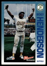 1992 Fleer 7 Eleven/Citgo The Performer #17 Rickey Henderson See Scan