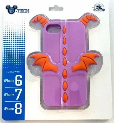 Funda 3D Disney Parks D-Tech Epcot FIGMENT Dragón Púrpura iPhone 6s/7/8 Nueva con Etiquetas Foto 1 de 2