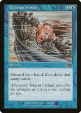 Tolarian Winds Urza's Saga PLD Blue Common MAGIC THE GATHERING CARD ABUGames