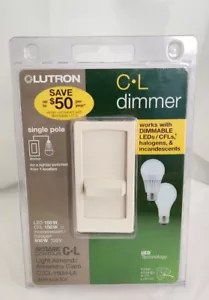 Lutron Skylark Contour Dimmer CTCL-150H-LA Light Almond NEW Factory Sealed - Picture 1 of 6