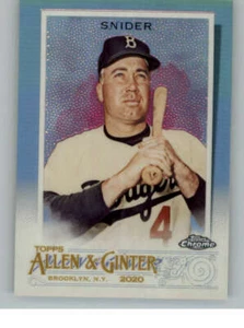 2020 Topps Allen and Ginter Chrome Refractors #59 Duke Snider (ref 134554) - Picture 1 of 2