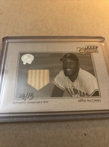 2001 Fleer Willie McCovey Feel the Game Classics Greats Of The Game Bat card /13
