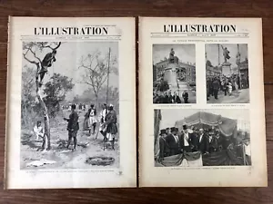 2x L'ILLUSTRATION 1897 Manufacture de SEVRES - Imagen 1 de 5