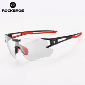 ROCKBROS Cycling Sunglasses Photochromic Bike Glasses for Men UV Protection - Picture 1 of 7