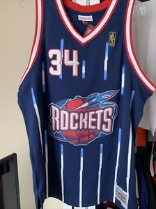 Camiseta deportiva de Hakeen Olajuwon 1996-1997 XL de los Rockets - Imagen 1 de 4