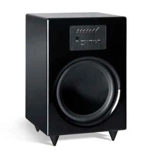 ▶️Teufel Subwoofer Motiv 5 A 500/6 SW Hochglanz Schwarz Guter Zustand 400 Watt - Bild 1 von 5