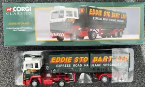 Corgi Classics 23101 Ford Transcontinental Rimorchio Inclinabile Camion Eddie Stobart - Foto 1 di 9