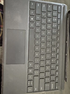 Microsoft 1725 Type Cover Black for Surface Pro 3,4,5,6,7 Backlit Keyboard READ - Image 1 of 4