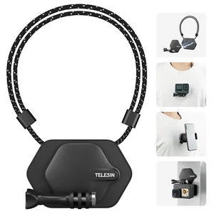 TELESIN Magnetic Chest Mount with Neck Strap for GoPro Max Hero 11 10 9 8 7 6 5  - Picture 1 of 16
