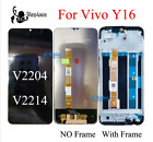 For Vivo Y16 V2204 LCD Display Touch Screen Digiziter Panel Assembly Replacement