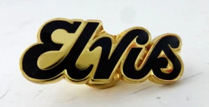 PIN ABANICO CHAPADO EN ORO MARCA ELVIS RECUERDO SOLAPA TIE TACK EN MUY BUEN ESTADO - Imagen 1 de 5