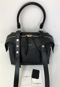 NWT Givenchy Paris Sway Leather Bag HandBag Satchel Crossbody Black New - Picture 1 of 24