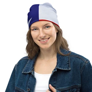 Embrace Texas Pride: Discover the Ultimate All-Over Print Texas Flag Beanie - Picture 1 of 13