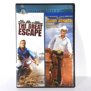 The Great Escape / Junior Bonner (2-Disc DVD, 1963 & 1972) Steve McQueen - Picture 1 of 4