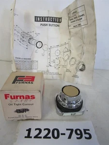 Furnas 52RA5P2 Oil Tight Flush White Push Button New In Box Lot Of 5 - Picture 1 of 1