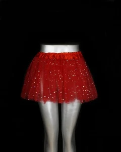 Kinder Tütü Tutu mit Glitzer Tüllrock Ballettkleid XS-S 3 Lagen Party NEU - Bild 1 von 10