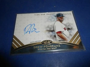 2018 TOPPS TIER ONE DREW POMERANZ AUTO /275 - Picture 1 of 1