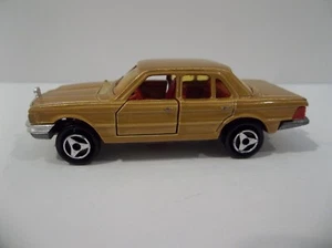 Majorette Mercedes 450 SE #249 Gold Brown Red Interior Vintage 1/60 Model - Picture 1 of 8