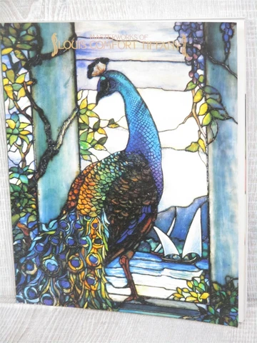 LOUIS COMFORT TIFFANY Art Photo Book Pictorial 1991 Exhibition Ltd Stained Glass Cover