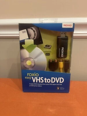Roxio Easy VHS to DVD for Windows Create DVD Movies from VHS, Hi8 & V8 SEALED - Image 1 of 4