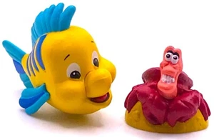 LITTLE MERMAID Figure Play Set DISNEY Princess PVC TOY Flounder & Sebastian FISH - Picture 1 of 3