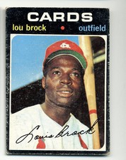 1971 TOPPS ST. LOUIS CARDINALS LOU BROCK #625  HALL OF FAME