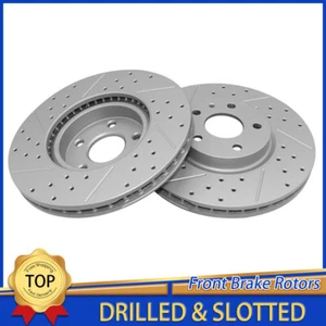 300mm Front Drilled Slotted Disc Rotors For 2013 - 2016 Ford Fusion Lincoln MKZ - Bild 1 von 6
