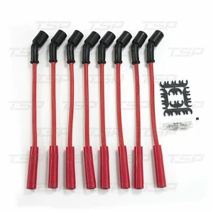 Spark Plug Wires Ignition Wire 12" 180° RED Chevy LS 4.8L 5.3L 6.0L 6.2L #81227 - Picture 1 of 1