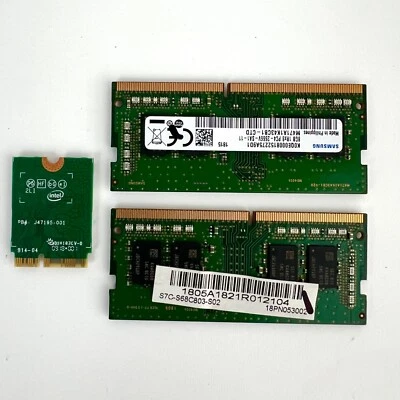 Samsung 8GB PC4-21300 Memory (x2) + Intel Wireless Card J47195-001 Wi-Fi Adapter - Image 1 of 4