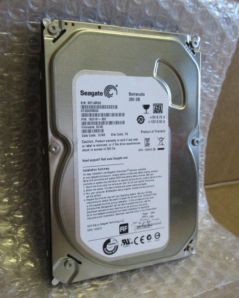 ST250DM000 Seagate Barracuda 7200.14 250GB 7200 RPM 3.5" SATA HP 680206-001 - Image 1 of 1