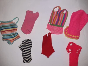 Lotto 7 costumini barbie anni 60 Mattel - Foto 1 di 1