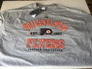 PHILADELPHIA FLYERS ADULT GRAY TEE SHIRT NEW & OFFICIALLY LICENSED MEDIUM - Picture 1 of 1