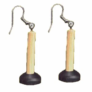 Funny Toilet BATHROOM PLUNGER EARRINGS Janitor Plumber Gag Novelty Charm Jewelry - Picture 1 of 2