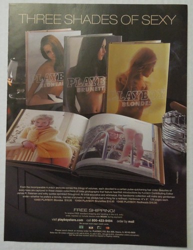 2006-playboy-store-redheads-blondes-brunettes-trilogy-book-set-magazine