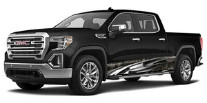 Camo Rocker Panel Graphic Snow Buck Decal Wrap Truck Tribal Camouflage - Picture 1 of 8