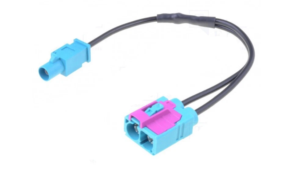 Fakra Twin Car Female Antenna adapter To Male Single Fakra Adaptor Vw Audi - Image 1 of 1
