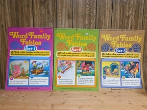 Vintage Set Of 3 World Family Fables Color Posters And Teaching Guides 1987 - Picture 1 of 22
