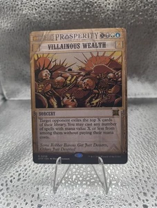 MTG - Villainous Wealth Outlaws of Thunder Junction: Breaking News Regular - NM - Picture 1 of 2