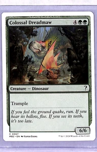 MTG Magic The Gathering MB2 Mystery Booster 2 White Border 103 Colossal Dreadmaw - Picture 1 of 2