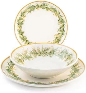 Royal Servizio Tavola, 18 Piatti, in Stoneware, Natale, Festività - Foto 1 di 12