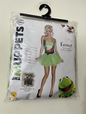 New Disney The Muppets Kermit Woman Costume Adult Size Xtra Small 0-2 - Image 1 of 4